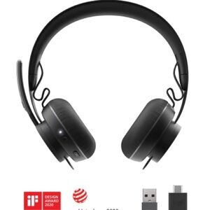 💛 Logitech Zone Wireless Bluetooth Headset with Microphone - NWT